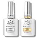 BORN PRETTY Gel Top Coat 15ml Gloss Base and Top Gel Coat Set