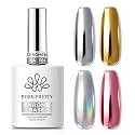 Born Pretty Gel Top Coat for Chrome Nail Powder 15ML No Wipe High Gloss