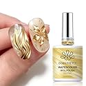Born Pretty Metal Gold Watercolor Nail Polish Elegant Muted Matte‑Gold