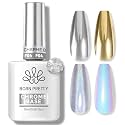Born Pretty Top Gel for Chrome Nail Powder,15ml Top Gel for Metallic Gel