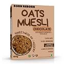 Born Reborn Chocolate Oats Muesli with Sweetness of Jaggery | Breakfast Cereal | High in Iron | Source of Fiber