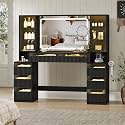 BORNOON 5934 Large Vanity Desk 360 Dual-Sided