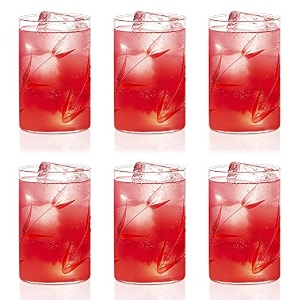 borosil 295ml 6pc vision cut design medium drinking glass set  made in india borosilicate glass tumblers for water cold drinks juice microwave amp dishwasher safe for dailyuse amp gifting bouquet