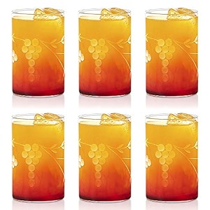 borosil 295ml 6pc vision berry cut design medium drinking glass set  made in india borosilicate glass tumblers for water cold drinks juice microwave amp dishwasher safe for dailyuse amp gifting