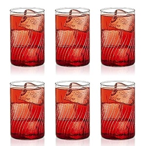borosil vision cascade cut 295ml set of 6 pcs transparent drinking glass  borosilicate glass tumblers for water cold drinks juice flame proof microwave amp dishwasher safe  for daily use amp gifting