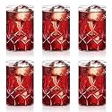 Borosil 295ml 6pc Vision Cut Design Medium Drinking Glass Set | Made in India Borosilicate Glass Tumblers for Water, Cold Drinks, Juice| Microwave &amp; Dishwasher Safe for Dailyuse &amp; Gifting (Meadow)