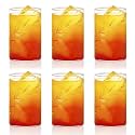 Borosil 295ml 6pc Vision Cut Design Medium Drinking Glass Set | Made in India Borosilicate Glass Tumblers for Water, Cold Drinks, Juice| Microwave & Dishwasher Safe for Dailyuse & Gifting (Creeper)