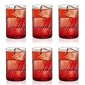 Borosil Vision Cascade Cut 295ml Set of 6 pcs Transparent Drinking Glass | Borosilicate Glass Tumblers for Water, Cold Drinks, Juice| Flame Proof, Microwave &amp; Dishwasher Safe | For Daily use &amp; Gifting