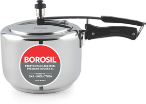BOROSIL 3 L Inner Lid Induction Bottom