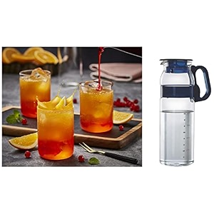 borosil - marina jug with plastic handle 13 litres transparent amp vision glass set of 6 295 ml borosilicate glass microwave safe transparent 6 count pack of 1 bv430100002ec