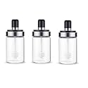 Borosilicate Glass Food Storage Jar Honey Storage Bottle with Dipper - 250ml (3 - Honey Jar)