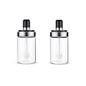 Borosilicate Glass Food Storage Jar Honey Storage Bottle With Dipper - 250ml (2 - Honey Jar)