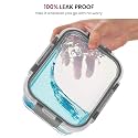 Borosilicate Rectangle Glass Food Storage Container With