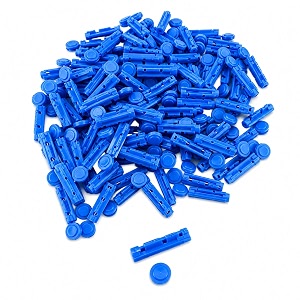 round blood lancet 100 pcs  sterile glucometer lancets for diabetes testing  universal fit lancets for blood sugar monitor  sharp needles for painless accurate results