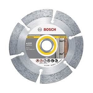 bosch professional diamond cutting blade 434  110mm diameter with 1620 mm bore segment height 12mm pack of 1