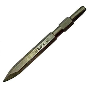 bosch 2608690350 pointed chisel with 17 mm hex shank diameter 19 mm suitable for 5 kg hammer