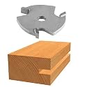 BOSCH 85610M 1/4 in. Carbide Tipped 3-Wing Slotting Cutter Bit
