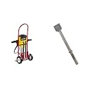 BOSCH BH2760VCB 120-Volt 1-1/8 Brute Breaker Hammer with Basic Cart, Blue and BOSCH HS2164 20 In. 3 In. Chisel 1-1/8 In. Hex Hammer Steel, Gray