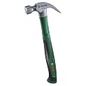 BOSCH Claw Hammer 450g / 16oz | Carbon Steel Head (50–58 HRC) | Extra-Large Striking Face | V-Shaped Claw | Softgrip Fiberglass Handle | Rust-Resistant Finish | 1-Year Warranty