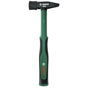 bosch engineer39s hammer 300g with soft bumper  carbon steel head 5058 hrc  fiberglass core handle  ergonomic soft-grip  low vibration  durable diy amp professional hand tool
