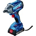 Bosch GDS 250 LI Cordless Impact Wrench, 250 Nm, (M10 – M18), 1/2'' Tool Holder, 1.2 kg + 2 x battery GBA 18V 4.0Ah & Quick charger GAL 18V-40, 1 Year Warranty