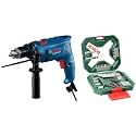 Bosch GSB 600 Corded Electric Impact Drill, 600 W, 13 mm, 1.7 Kg, 3, 000 rpm, 1.4 Nm, Variable Speed, Blue, Black