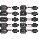 BOSCH ITPH2105 5-Pack 1 In. Phillips #2 Impact Tough Screwdriving Insert Bits