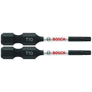 bosch itt10202 2 pc impact tough 2 in torx 10 power bits