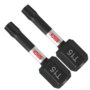 bosch itt15102 2 pc 1 in torx 15 impact tough screwdriving bit