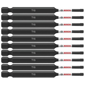 bosch itt1535b 10-pack 3-12 in torx 15 impact tough screwdriving power bits