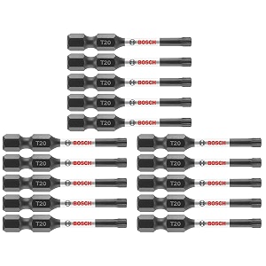 bosch itt20215 15 pc impact tough 2 in torx 20 power bits