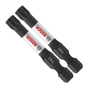 bosch itt402b 10 pc impact tough 2 in torx 40 power bits bulk pack