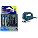 Bosch JS260 120-Volt Top-Handle Jigsaw with Bosch 10-Piece Assorted T-Shank Jig Saw Blade Set T5002