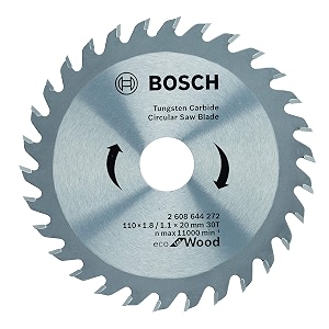 bosch professional circular saw blade for wood 53939 125mm dia 20mm bore 30 teeth pack of 1
