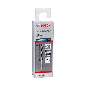 bosch professional metal drill bit hss pointteq with din 338 standards diameter 1834 amp working length 42mm pack of 10
