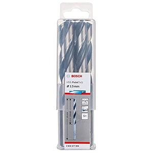 bosch professional metal drill bit hss pointteq with din 338 standards diameter 13mm amp working length 101 mmpack of 5
