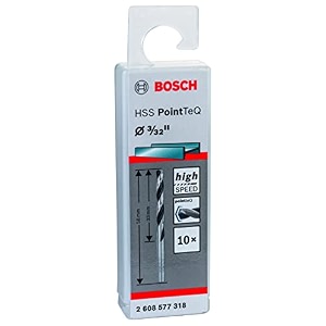 bosch professional metal drill bit hss pointteq with din 338 standards diameter 33234 amp working length 33mm pack of 10