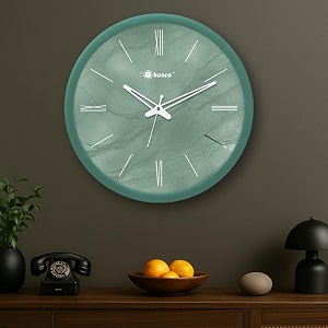 Bosco Modern Non Ticking Silent Sage Green