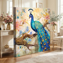 BOSCO Royal Peacock Canvas Wall Art Canvas