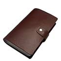 boshiho Leather Credit Card Holder Business Card Case Book Style 90 Count Name ID Card Holder Book