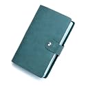 boshiho Leather Credit Card Holder Business Card Case Book Style 90 Count Name ID Card Holder Book