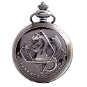 BOSHIYA Fullmetal Alchemist Pocket Watch with Chain Box for Cosplay Accessories Anime Merch