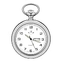 BOSHIYA Men's Hollow Quartz Pocket Watch Classic Arabic Digital Luminous dial &amp; Date Pocket Watch with Chain Christmas Graduation Birthday Gift