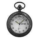 BOSHIYA Men's Hollow Quartz Pocket Watch Classic Arabic Digital Luminous dial &amp; Date Pocket Watch with Chain Christmas Graduation Birthday Gift