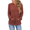Bosmeer Womens Long Sleeve Shirts Kangaroo Pocket Fashion Hoodies Pullover