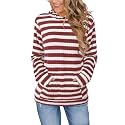 Bosmeer Womens Long Sleeve Shirts Kangaroo Pocket Fashion Hoodies Pullover