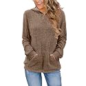 Bosmeer Womens Long Sleeve Shirts Kangaroo Pocket Fashion Hoodies Pullover