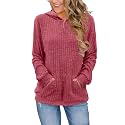 Bosmeer Womens Long Sleeve Shirts Kangaroo Pocket Fashion Hoodies Pullover