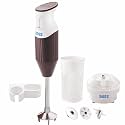 BOSS Big Boss Portable Hand Blender | Powerful 275 W Motor | 5 Years Warranty* First in India | Variable Speed Control | ISI-Marked, Twin Brown