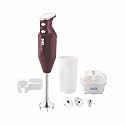 BOSS Stainless Steel Big Boss Portable Hand Blender | Powerful 275 W Motor | 5 Years Warranty* First In India | Variable Speed Control | Isi-Marked, Wine, 275 Watts